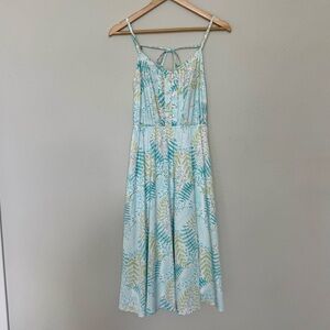 Lauren Conrad Leaf Print Midi Dress